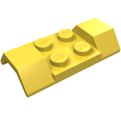 Wheel Arch, Mudguard 2 x 4 [Smooth] (Yellow)