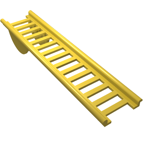 Ladder 16 x 4 with Semi-Circular Pivot (Yellow)