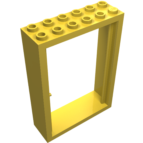 Door Frame 2 x 6 x 7 (Yellow)