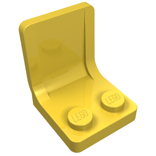 Seat / Chair 2 x 2 (Yellow)