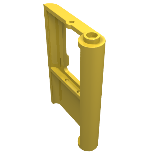 Door 1 x 4 x 5 Train Left (Yellow)