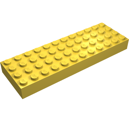 Brick 4 x 12 (Yellow)