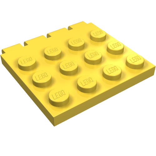 Hinge Vehicle Roof 4 x 4 (Yellow)