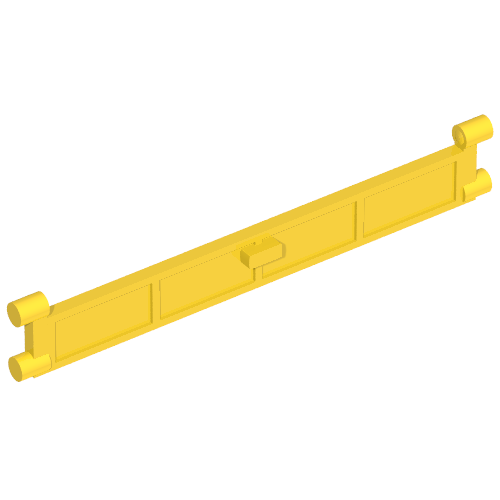 Garage Roller Door Section with Handle (Yellow)