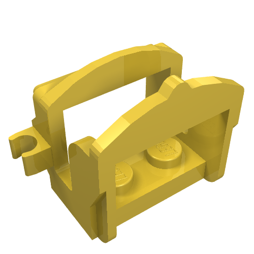 Animal / Creature Accessory, Saddle [Two Clips] (Yellow)