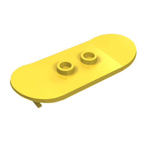 Sports Skateboard with Mag Wheel Holders (Yellow)