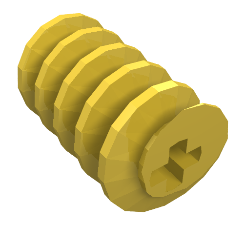 Technic Worm Gear (Yellow)