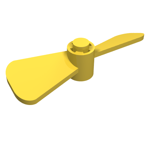 Propeller 2 Blade Twisted (Yellow)