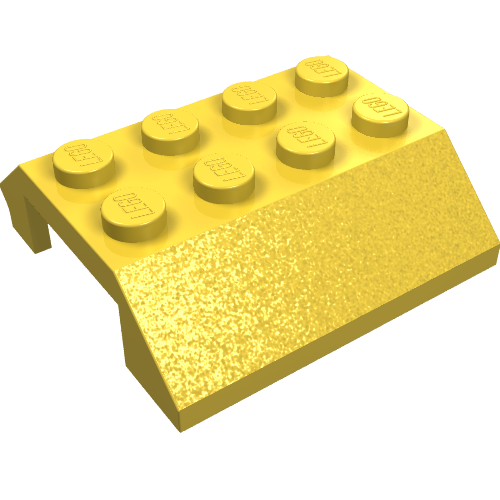 Slope 45° 4 x 4 Double with Hinge (Yellow)