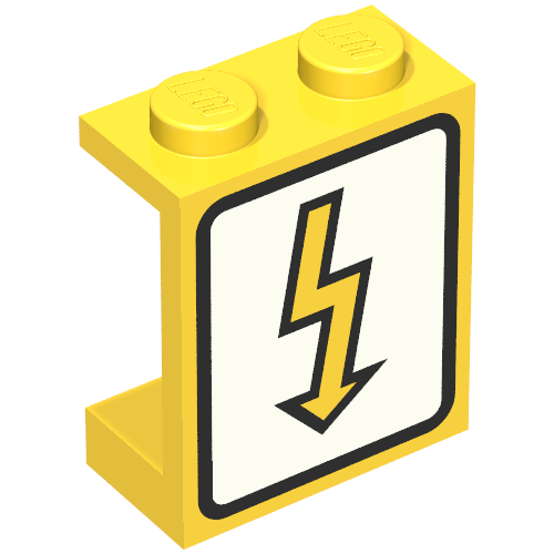 Panel 1 x 2 x 2 with Utility Arrow Print (Yellow)