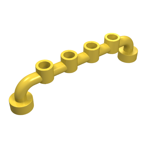Bar 1 x 6 [Open Studs] (Yellow)