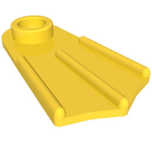 Minifig Footwear Flipper [Thin] (Yellow)