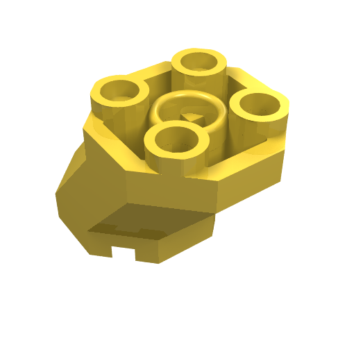 Brick Special Octagonal 2 x 3 x 1 2/3 Sloped (Yellow)