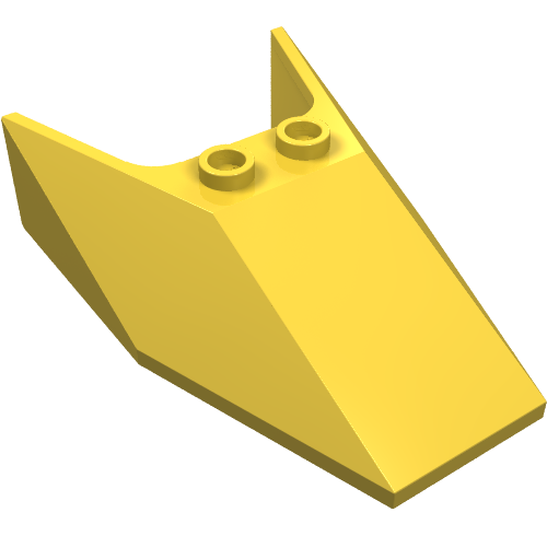 Windscreen 6 x 4 x 1 1/3 with Hollow Studs (Yellow)
