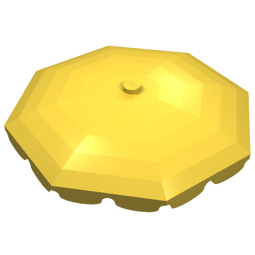 Belville, Equipment, Umbrella Top with Rounded Bottom Flaps (Yellow)