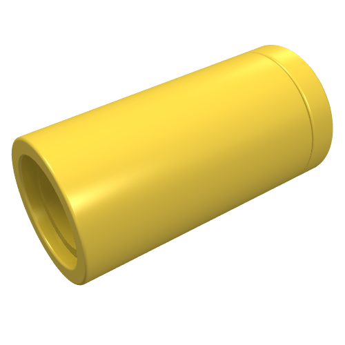 Technic Pin Connector Round [No Slot] (Yellow)