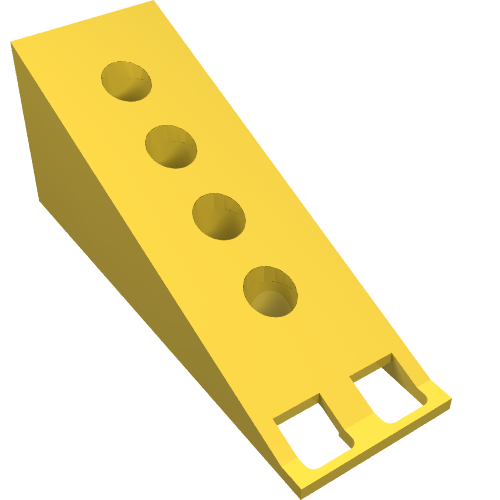 Fabuland, Roof Support Slope 6 x 2 (Yellow)