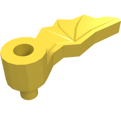 Headwear Accessory Plume Dragon Wing Right (Yellow)
