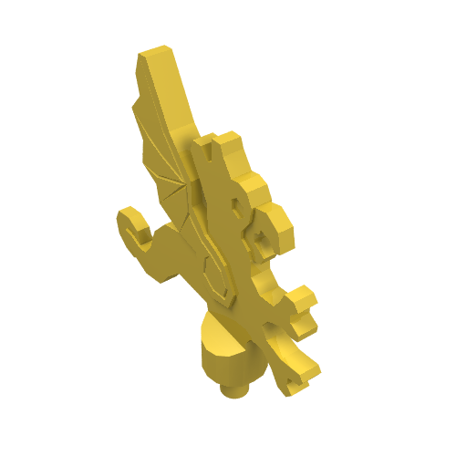 Headwear Accessory Plume Dragon (Yellow)