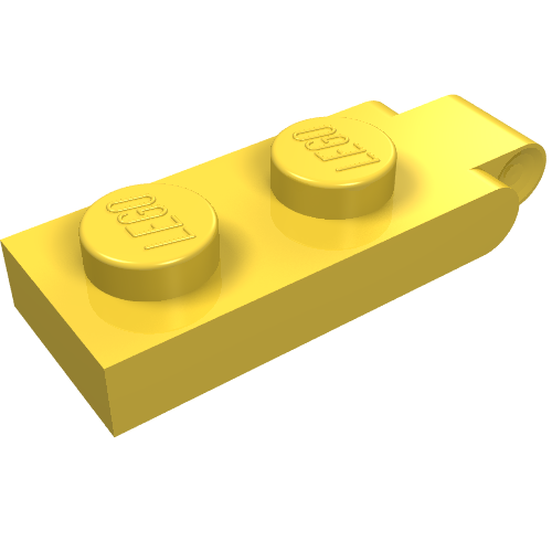 Hinge Plate 1 x 2 with 1 Large Finger (Yellow)