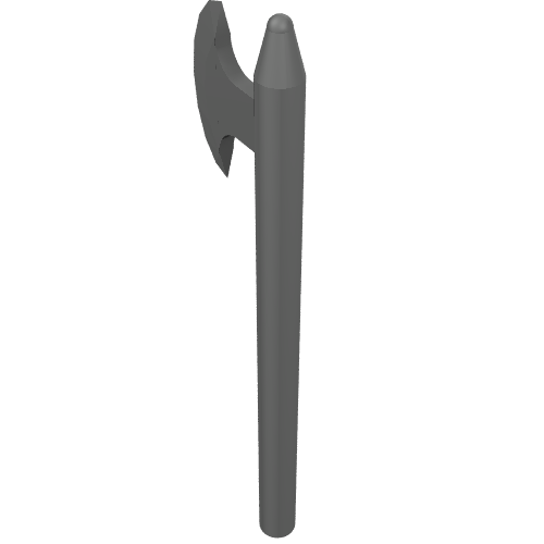 Weapon Halberd / Axe (Pearl Dark Gray)
