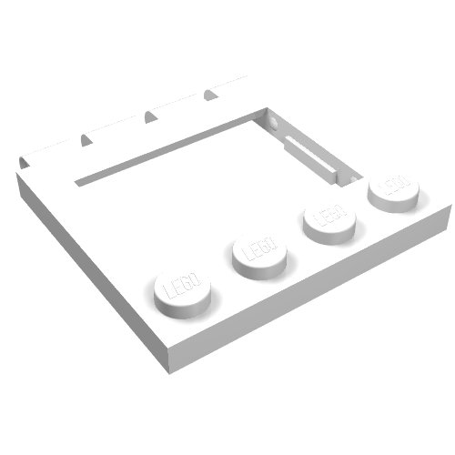 Hinge Vehicle Roof 4 x 4 Sunroof with Ledges (White)