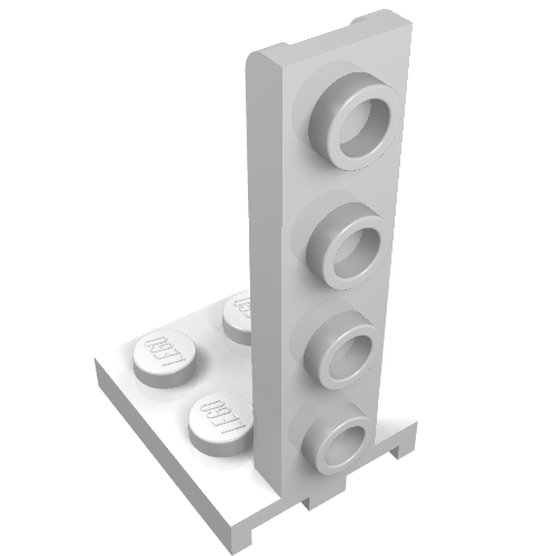Bracket 2 x 2 - 1 x 4 (White)