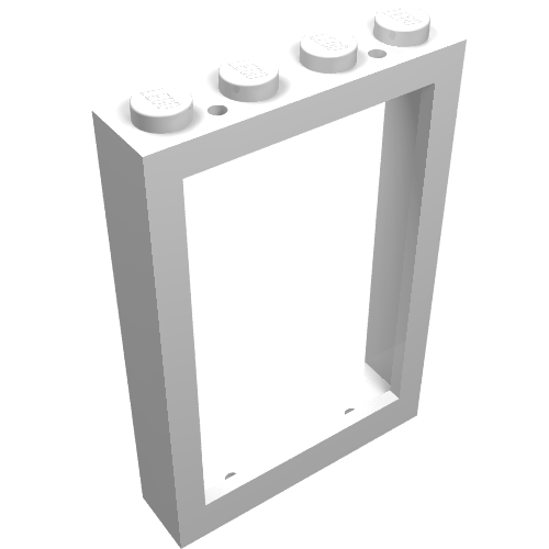 Window 1 x 4 x 5 with Solid Studs (White)