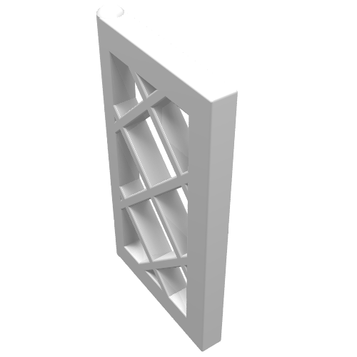 Window 1 x 2 x 3 Pane Latticed (White)