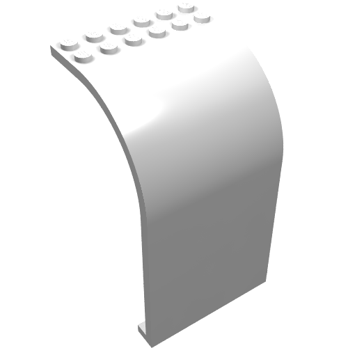 Panel 6 x 6 x 9 Curved Top (White)
