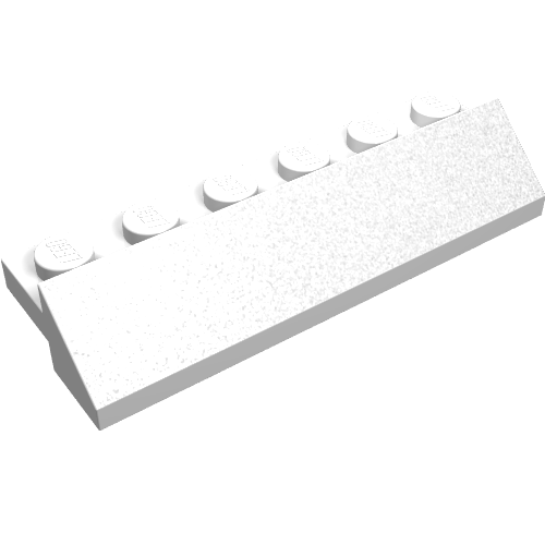 Brick Sloped 45° 2 x 6 x 2/3 (White)