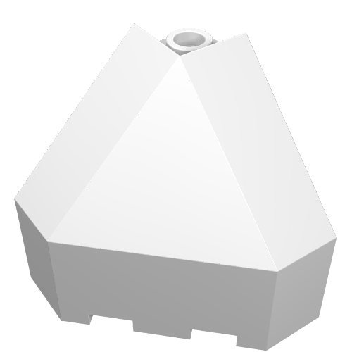 Panel 3 x 3 x 3 Corner Convex (White)