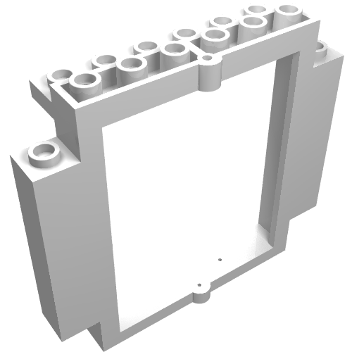 Door Frame 2 x 8 x 6 Swivel with Bottom Notches (White)