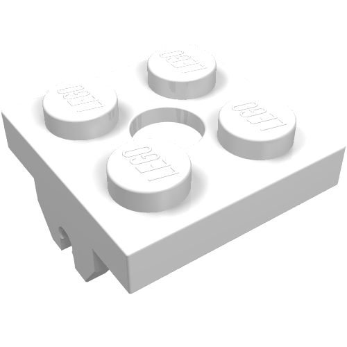 Magnet Holder Plate 2 x 2 Bottom (White)