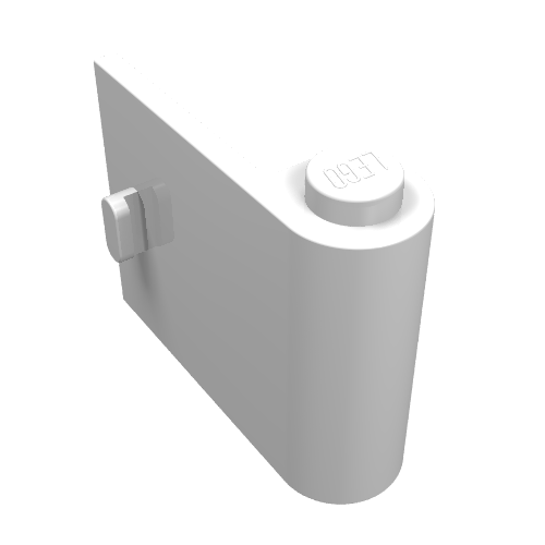 Door 1 x 3 x 2 Right (White)