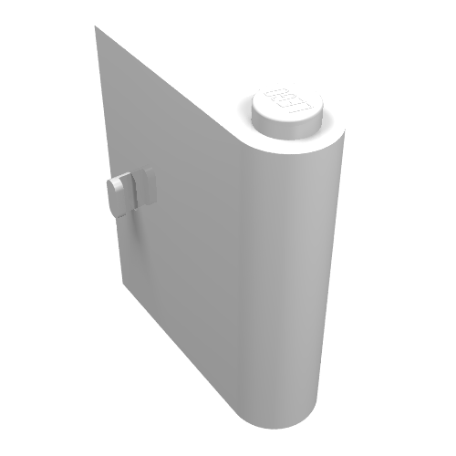 Door 1 x 3 x 3 Right (White)