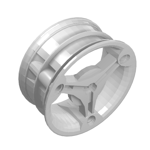 Wheel 70 x 28 mm Futuristic (White)