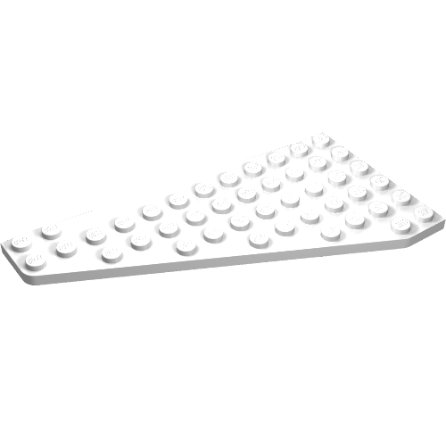 Wedge, Plate 7 x 12 Wing Right (White)