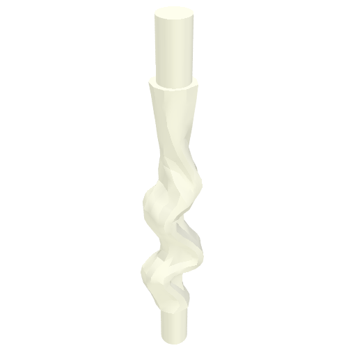 Web Effect Long and Narrow Bars at Both Ends (White)