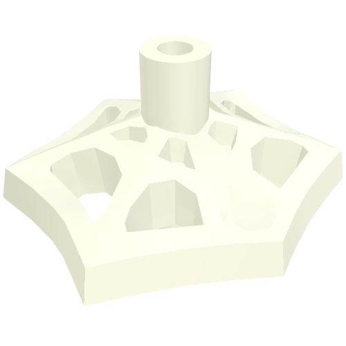 Web Effect Small Short Bar on Front and Back (White)