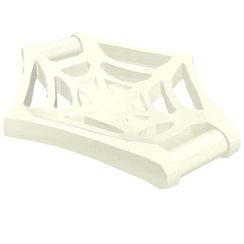 Web Effect Large Bar on Back Handles on Sides (White)