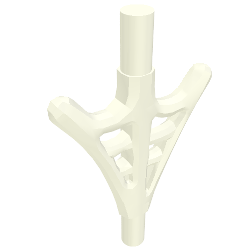 Web Effect Two Branches Bars on Each End (White)