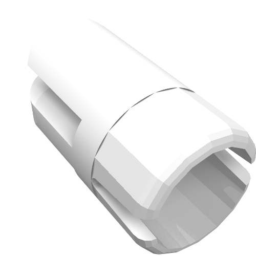 Arm Piece with Towball Socket, 3 Fingers (White)