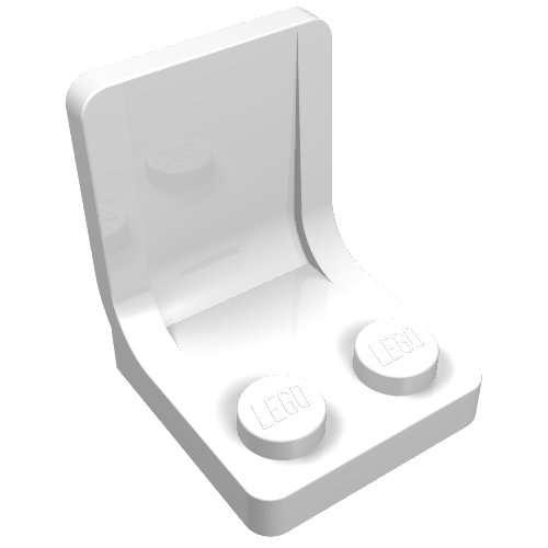 Seat / Chair 2 x 2 (White)
