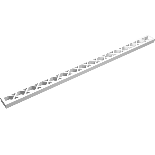 Support 1 x 16 Lattice (Train Signal Mast) (White)