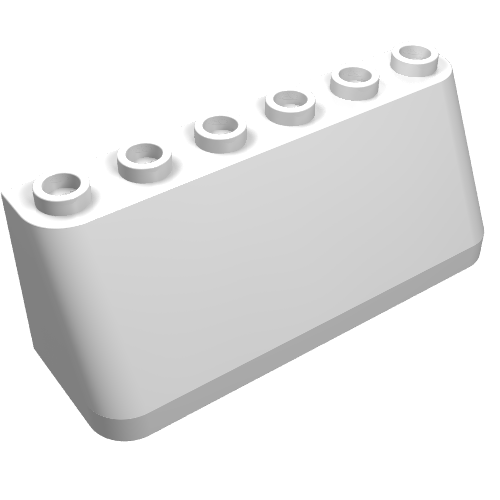 Windscreen 2 x 6 x 2, Wide Top (White)