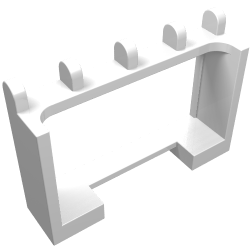 Hinge Vehicle Roof Holder 1 x 4 x 2 (White)