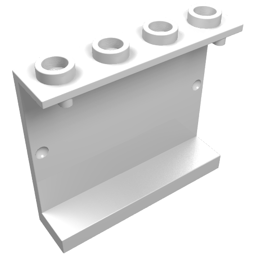 Panel 1 x 4 x 3 [Hollow Studs] (White)