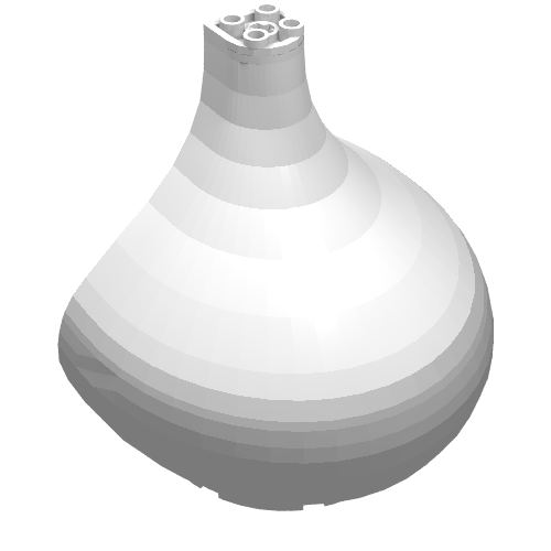Tower Roof 8 x 12 x 10 Onion Dome (White)