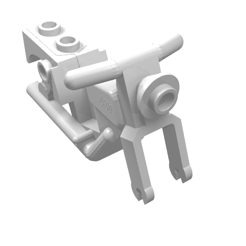 Vehicle Base, Motorcycle Chassis, Frame 3 x 6 x 3 (White)